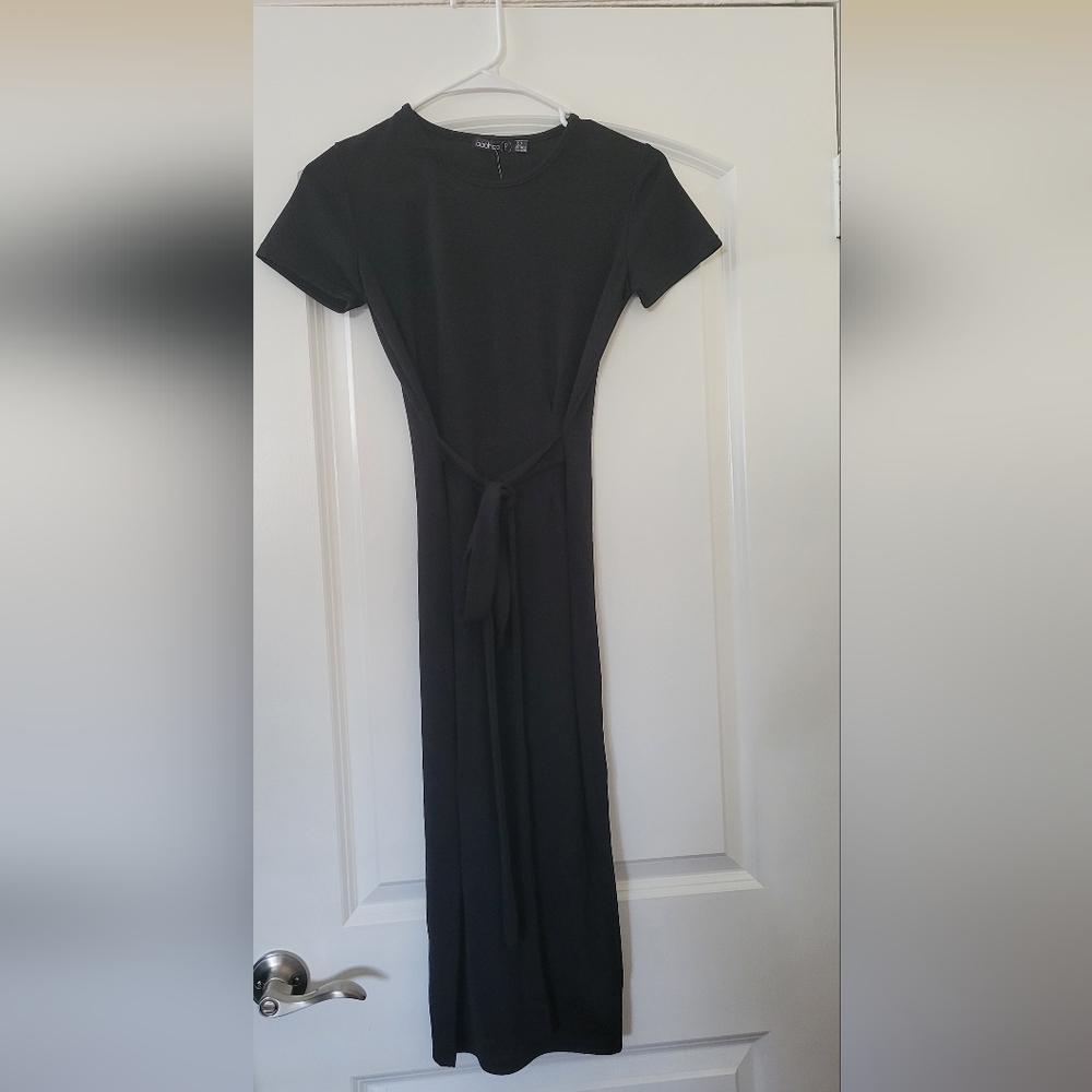 Boohoo Black Maxi Dress